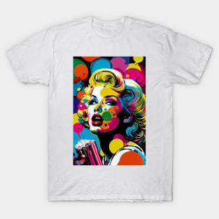 Modern woman in pop-art style T-Shirt